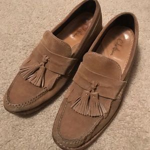 Cole Haan suede tassel loafers - size 8